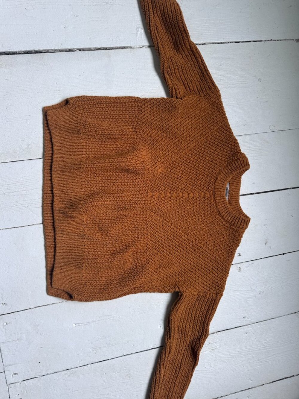 Cotton Chunky Knit Boxy Sweater